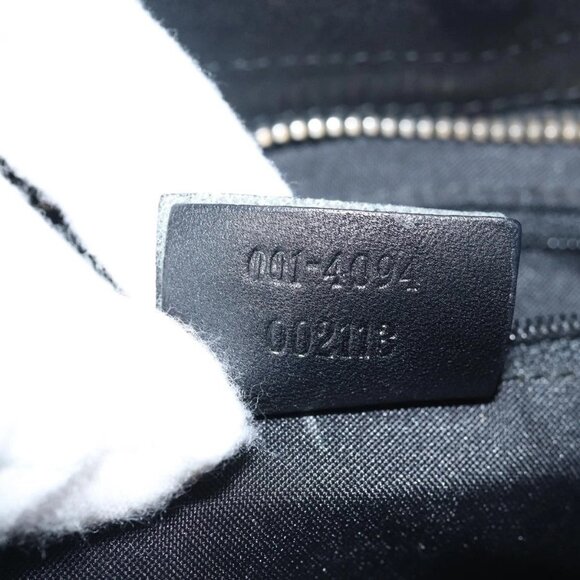 GUCCI Sherry Line GG Canvas Shoulder Bag Black White 001 4094 Auth mr271 - Picture 10 of 16